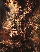 RUBENS, Pieter Pauwel Fall of the Rebel Angels oil on canvas